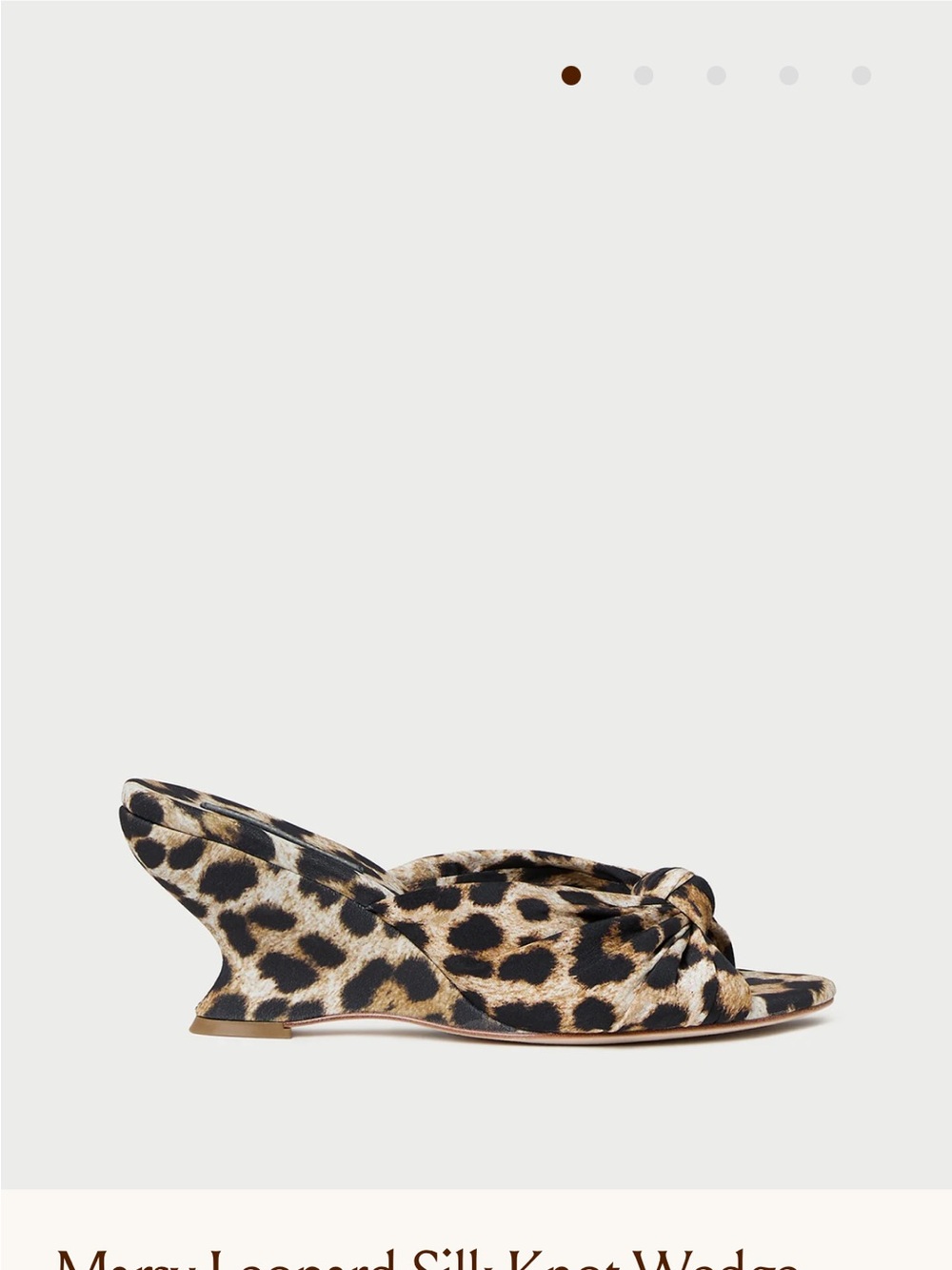 Loeffler Randall Mary’s Leopard-print sandals size 7.5